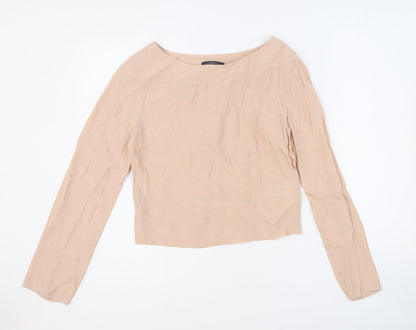 Womens UK Size 6 Limited Edition Pink Cropped Blouse