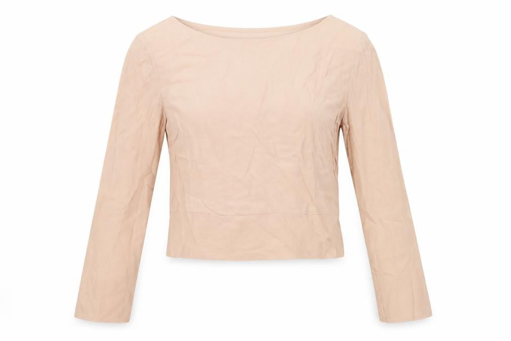 Womens UK Size 6 Limited Edition Pink Cropped Blouse