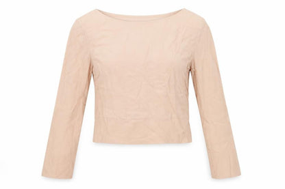 Womens UK Size 6 Limited Edition Pink Cropped Blouse