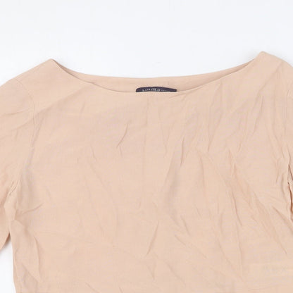 Womens UK Size 6 Limited Edition Pink Cropped Blouse