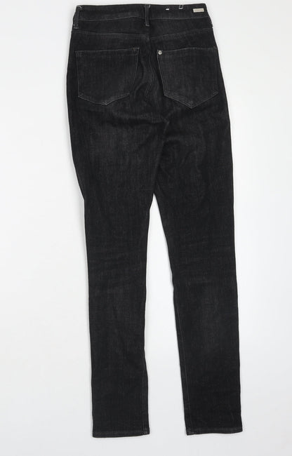 Womens UK Size 25 in H&M Regular Fit Skinny Black Jeans