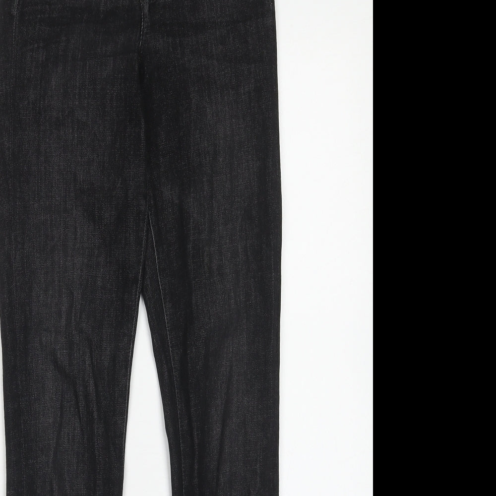 Womens UK Size 25 in H&M Regular Fit Skinny Black Jeans