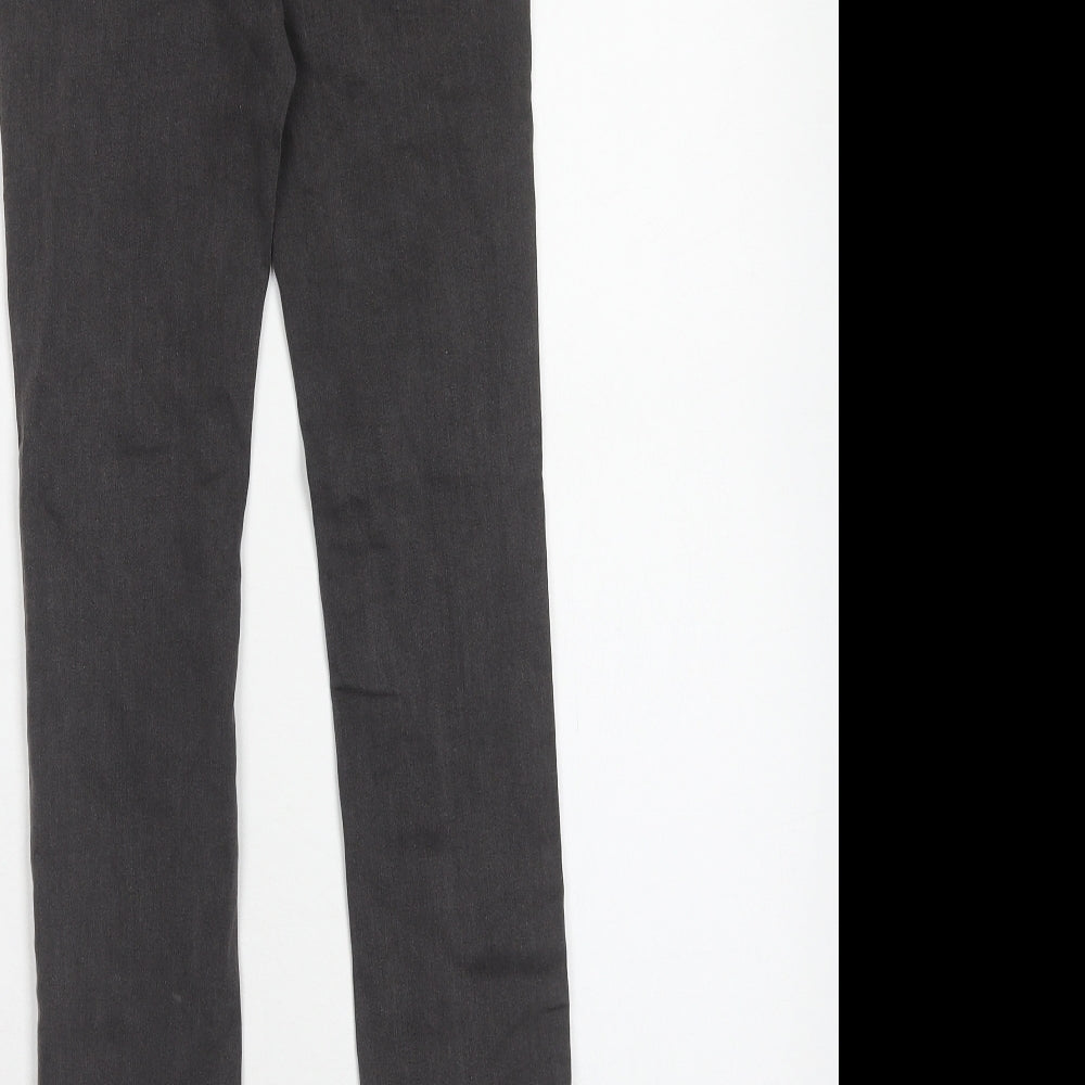 Noisy may Womens Grey Cotton Skinny Jeans Size 26 in L32 in Regular Zip