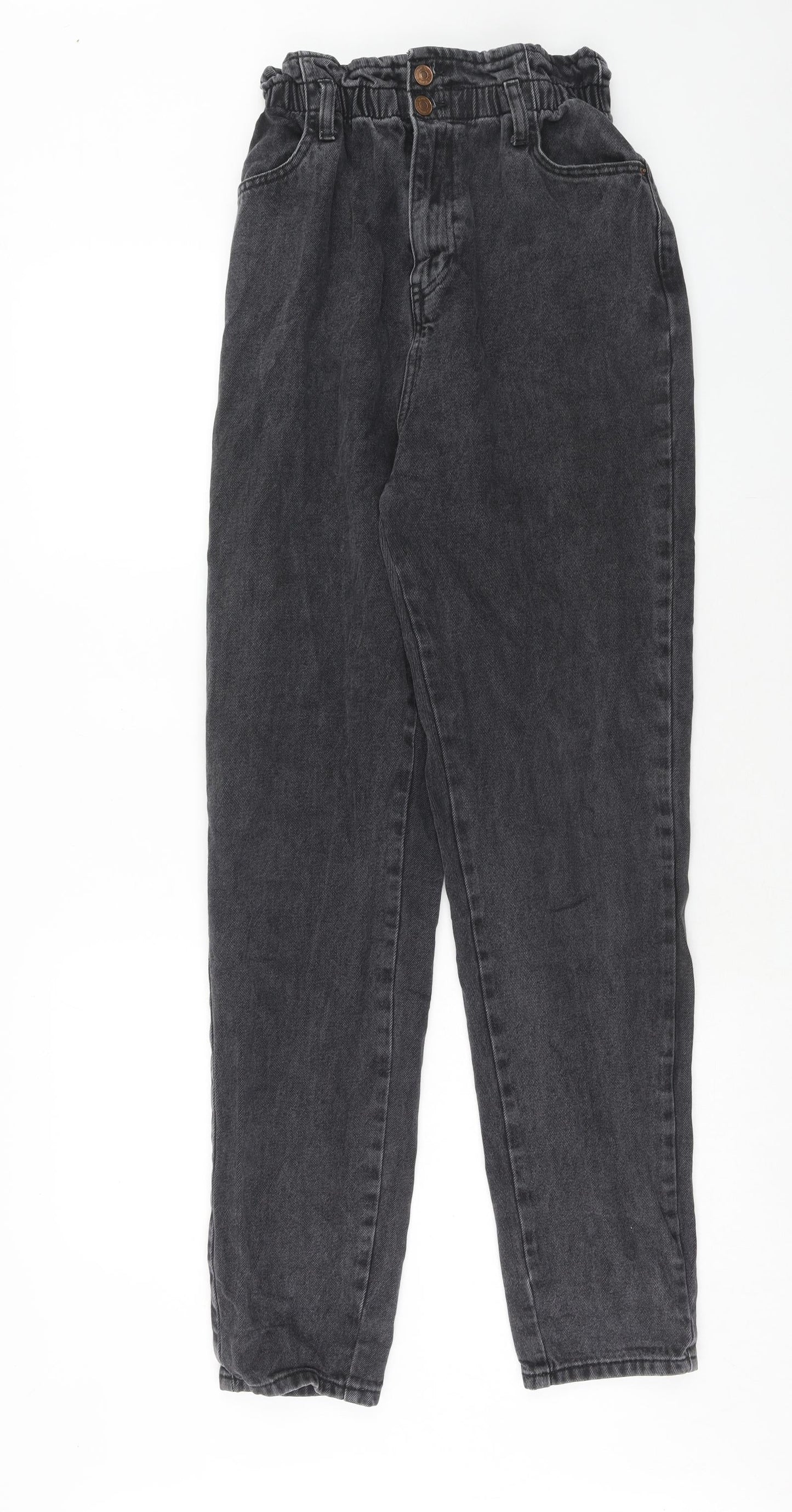 New Look Womens Black Cotton Skinny Jeans Size 10 Regular Zip