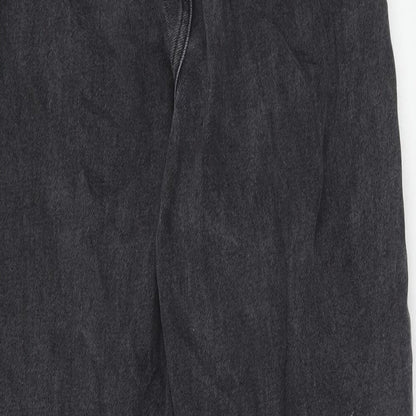 New Look Womens Black Cotton Skinny Jeans Size 10 Regular Zip