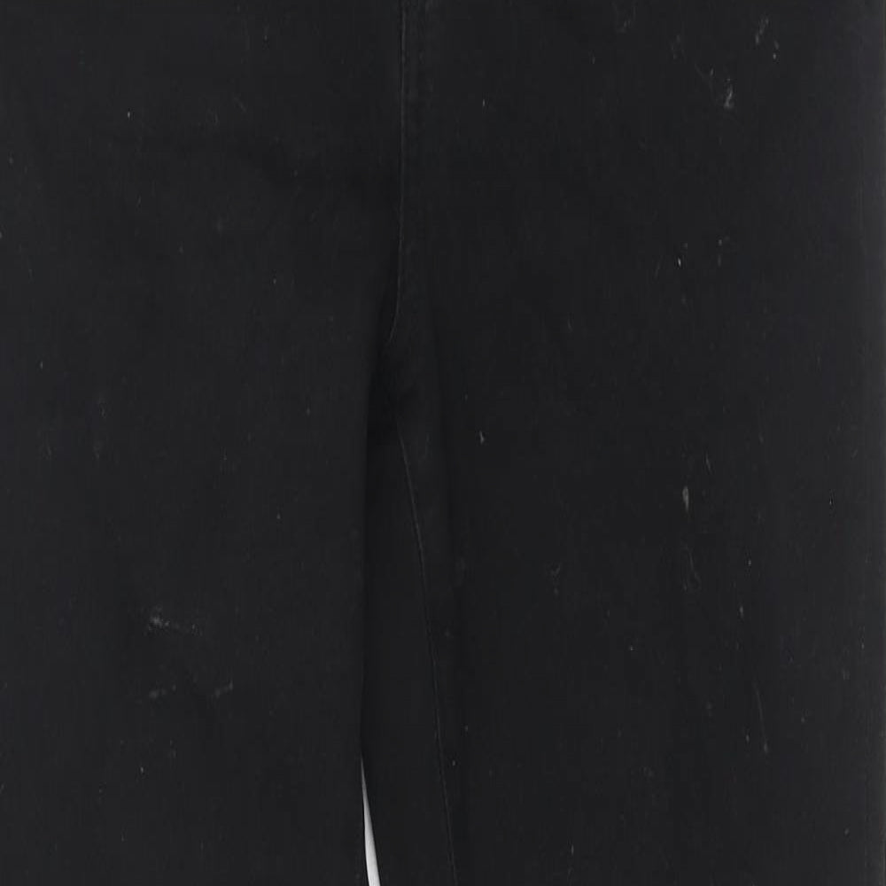 Denim & Co. Womens Black Cotton Skinny Jeans Size 12 L30 in Regular Zip