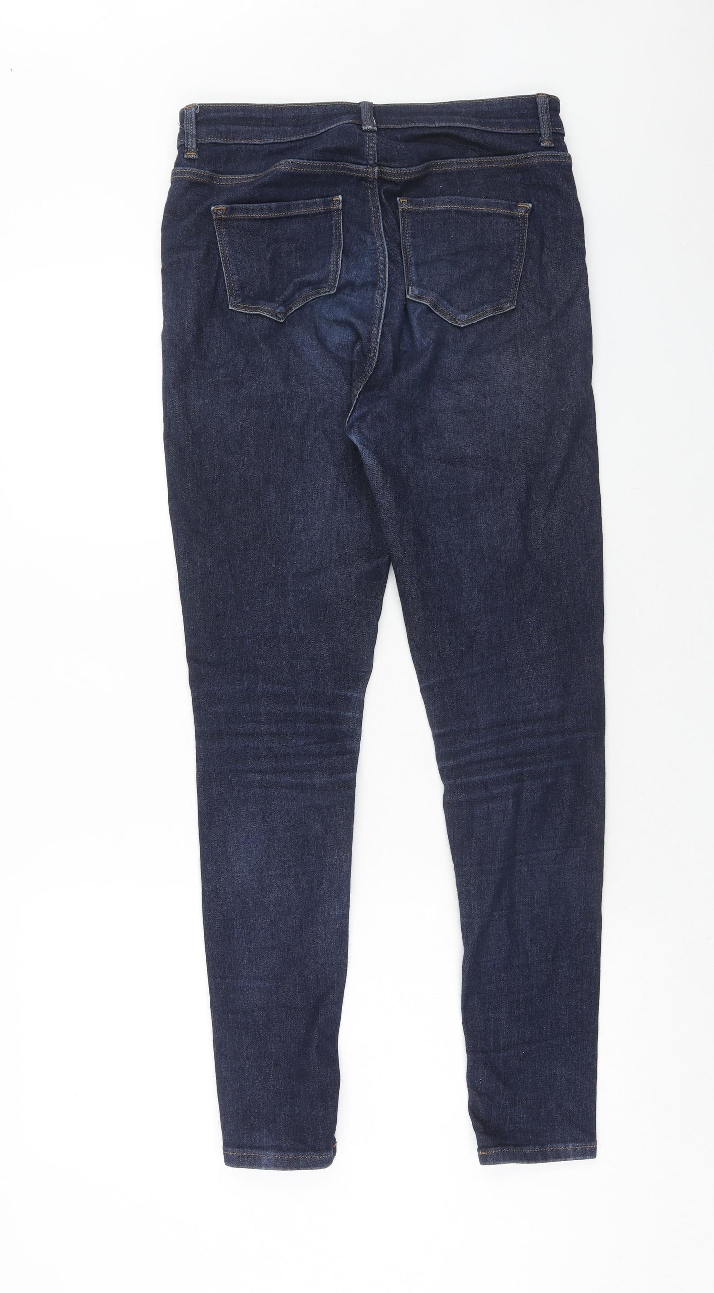 Womens UK Size 10 Marks and Spencer Regular Fit Skinny Blue Jeans