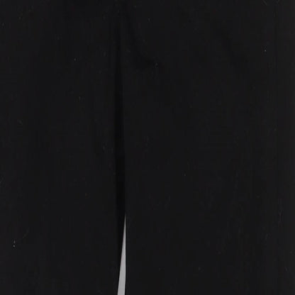 Topshop Womens Black Cotton Skinny Jeans Size 26 in Regular Zip
