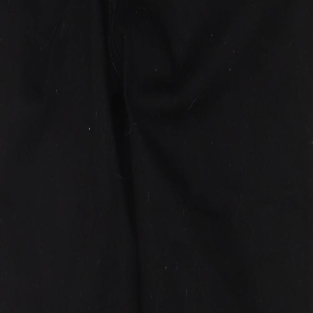Topshop Womens Black Cotton Skinny Jeans Size 26 in Regular Zip