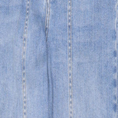 ASOS Womens Blue Cotton Straight Jeans Size 26 in Regular Zip