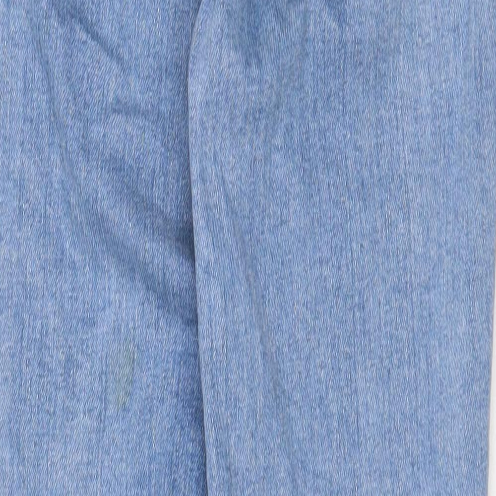 ASOS Womens Blue Cotton Straight Jeans Size 26 in Regular Zip