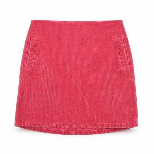 Womens UK Size 6 New Look Straight & Pencil Corduroy Skirt