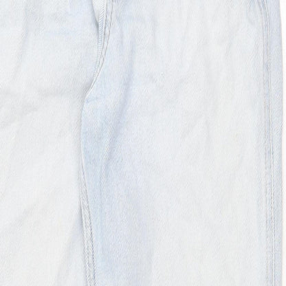 Hollister Womens Blue Cotton Straight Jeans Size 24 in Regular Zip