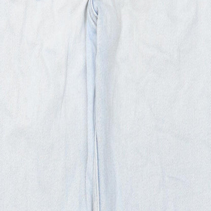 Hollister Womens Blue Cotton Straight Jeans Size 24 in Regular Zip