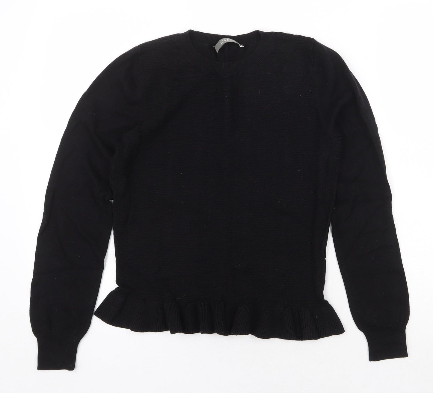Womens UK Size S Oasis Black Pullover Jumper
