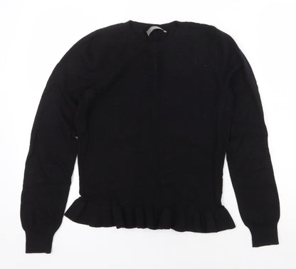 Womens UK Size S Oasis Black Pullover Jumper
