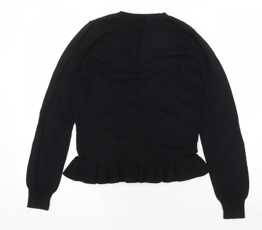 Womens UK Size S Oasis Black Pullover Jumper