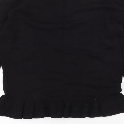 Womens UK Size S Oasis Black Pullover Jumper