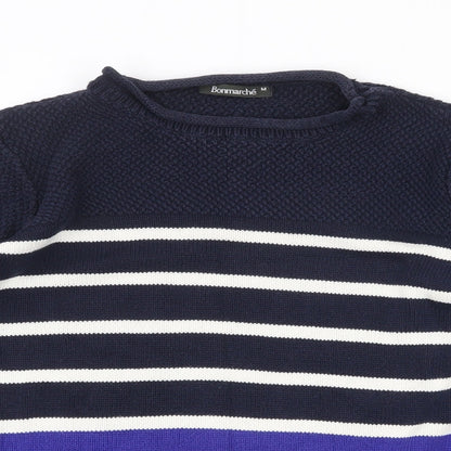 Womens UK Size M Bonmarché Blue Pullover Jumper