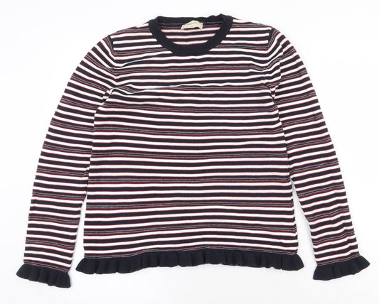 Womens UK Size 12 Papaya Multicoloured Pullover Jumper