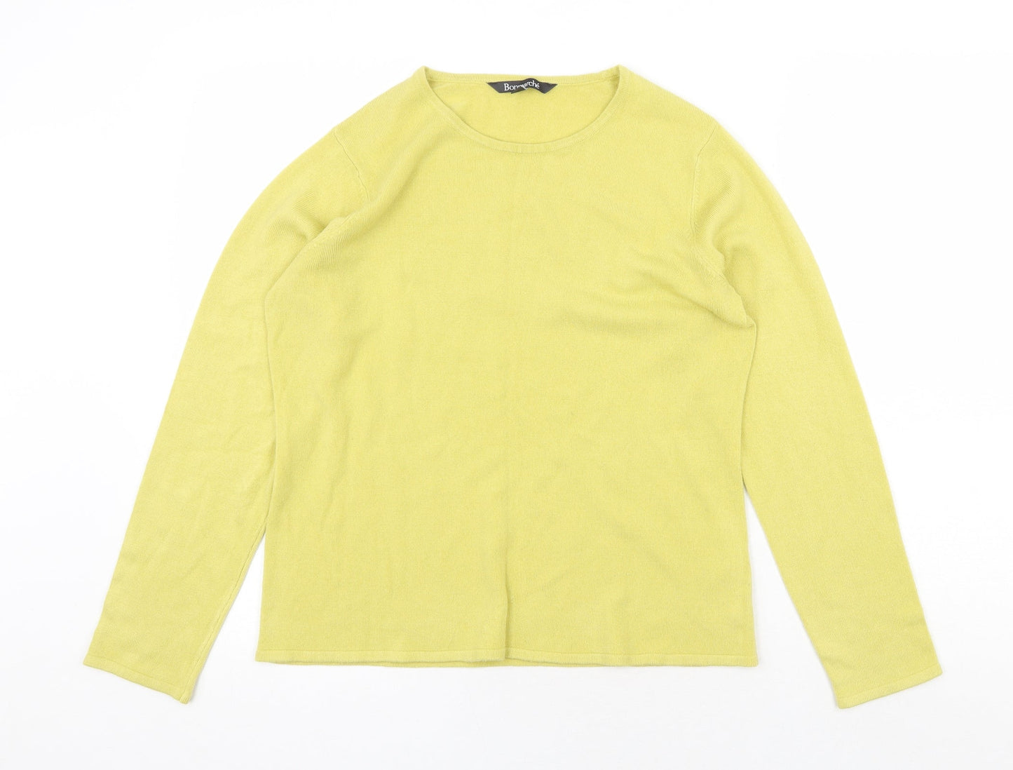 Womens UK Size 12 Bonmarché Yellow Pullover Jumper
