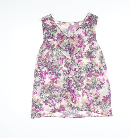 Womens UK Size 10 Per Una Multicoloured Basic Tank