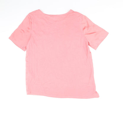 Womens UK Size 10 Warehouse Pink Basic Blouse
