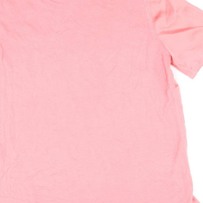 Womens UK Size 10 Warehouse Pink Basic Blouse
