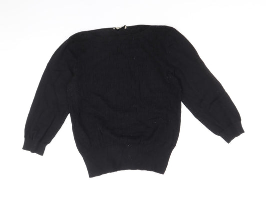 Womens UK Size L Oasis Black Pullover Jumper