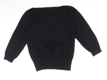 Womens UK Size L Oasis Black Pullover Jumper
