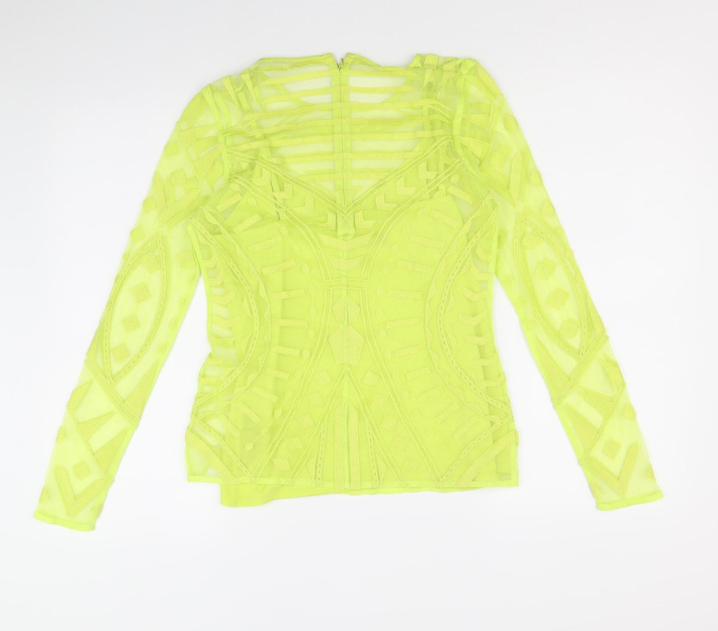 Womens UK Size 8 Marks and Spencer Green Basic Blouse