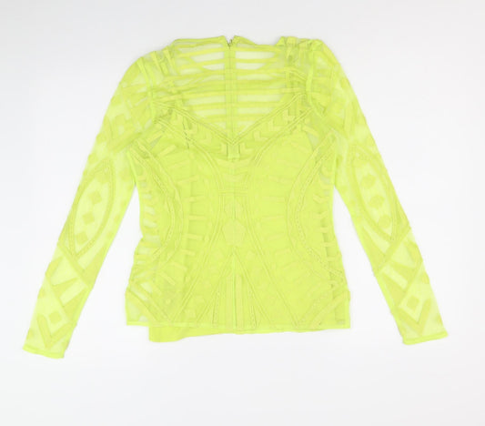 Womens UK Size 8 Marks and Spencer Green Basic Blouse
