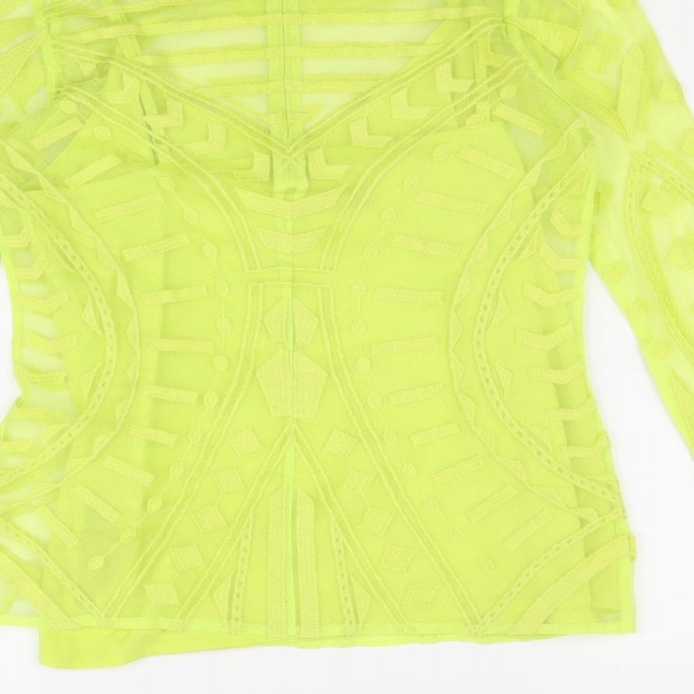 Womens UK Size 8 Marks and Spencer Green Basic Blouse