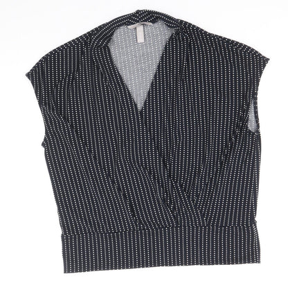 Womens UK Size M H&M Blue Basic Blouse