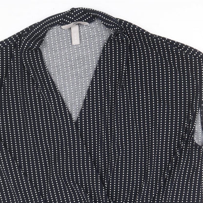 Womens UK Size M H&M Blue Basic Blouse
