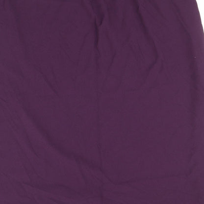 Agenda Womens Purple Viscose Straight & Pencil Skirt Size 26