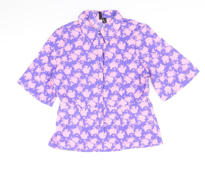 Womens UK Size S Vera Moda Multicoloured Basic Button-Up