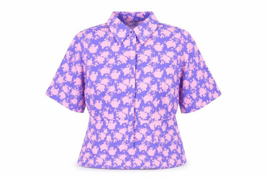 Womens UK Size S Vera Moda Multicoloured Basic Button-Up