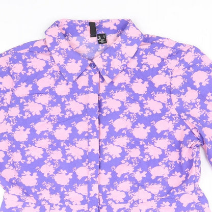 Womens UK Size S Vera Moda Multicoloured Basic Button-Up