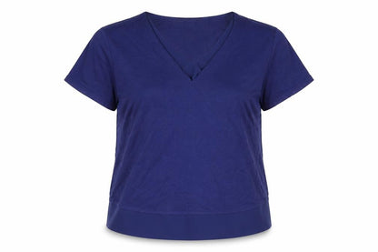 Womens UK Size 12 Marks and Spencer Blue Basic T-Shirt