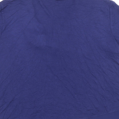 Womens UK Size 12 Marks and Spencer Blue Basic T-Shirt