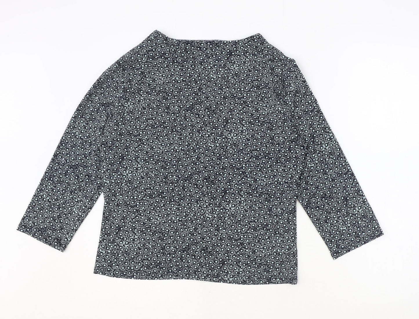 Womens UK Size M Viyella Blue Basic Blouse
