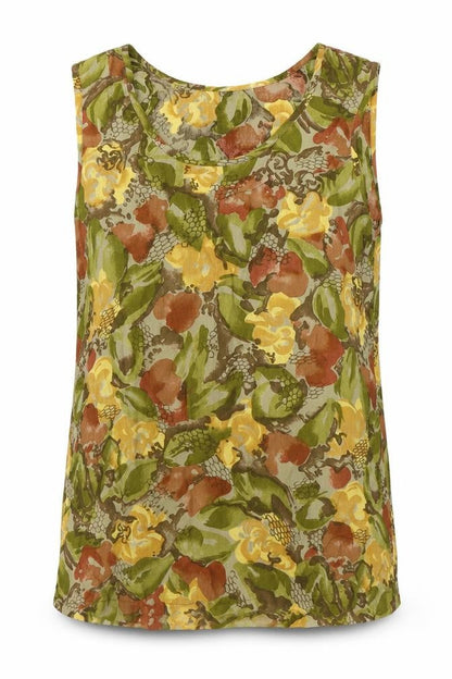 Womens UK Size 10 Precis Green Basic Tank
