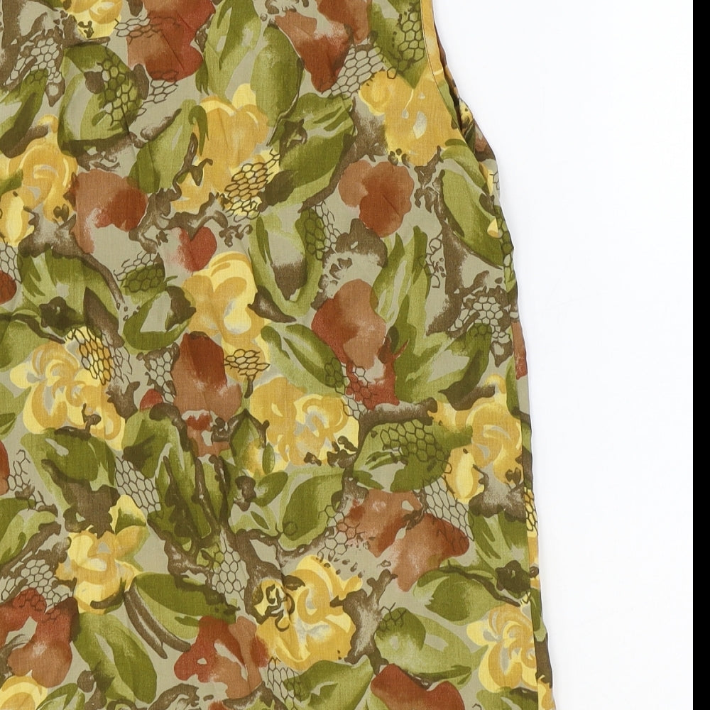 Womens UK Size 10 Precis Green Basic Tank
