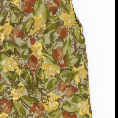 Womens UK Size 10 Precis Green Basic Tank