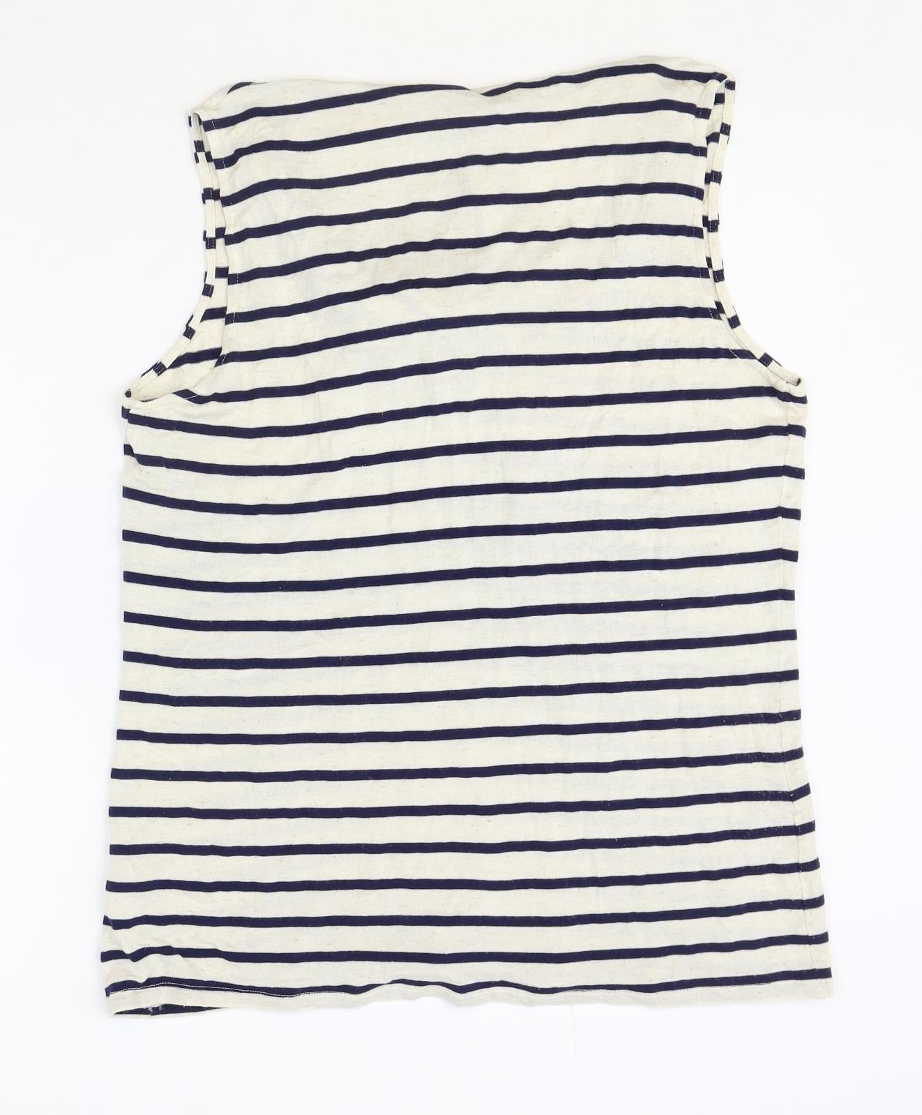 Womens UK Size 16 Marks and Spencer Ivory Basic Tank
