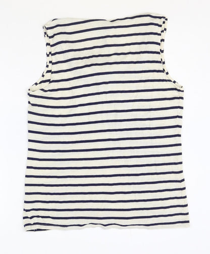 Womens UK Size 16 Marks and Spencer Ivory Basic Tank