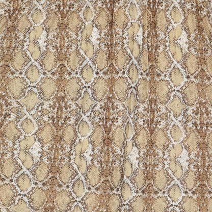 Marks and Spencer Womens Brown Animal Print Polyester Swing Skirt Size 18 - Snakeskin Pattern