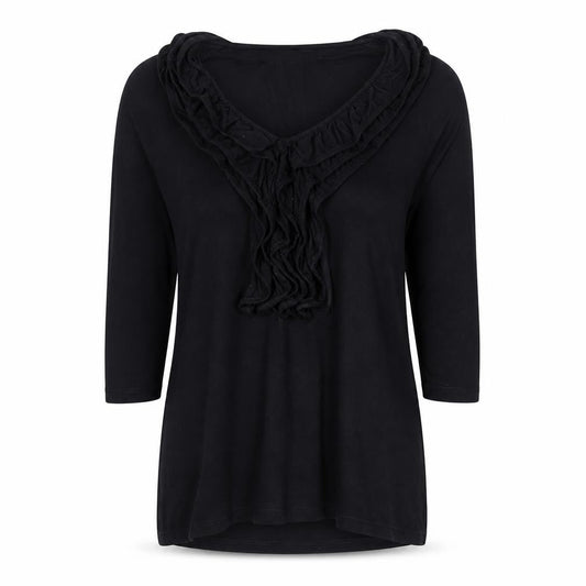 Womens UK Size 14 James Lakeland Black Basic T-Shirt