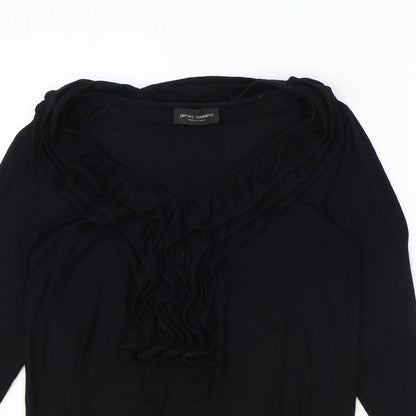 Womens UK Size 14 James Lakeland Black Basic T-Shirt